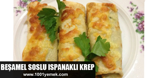 Beşamel Soslu Ispanaklı Krep
